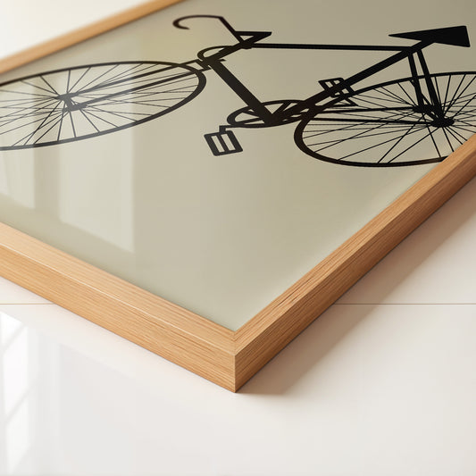 Fahrrad Kunst Silhouette