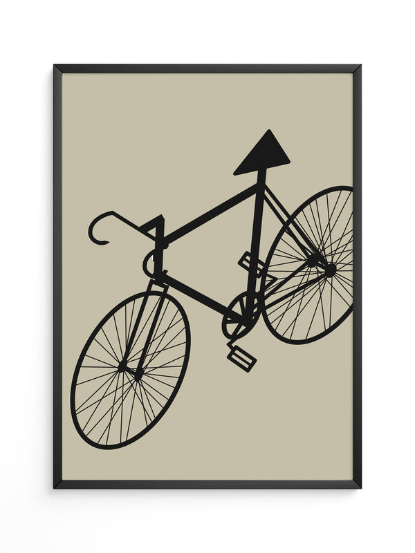 Fahrrad Kunst Silhouette