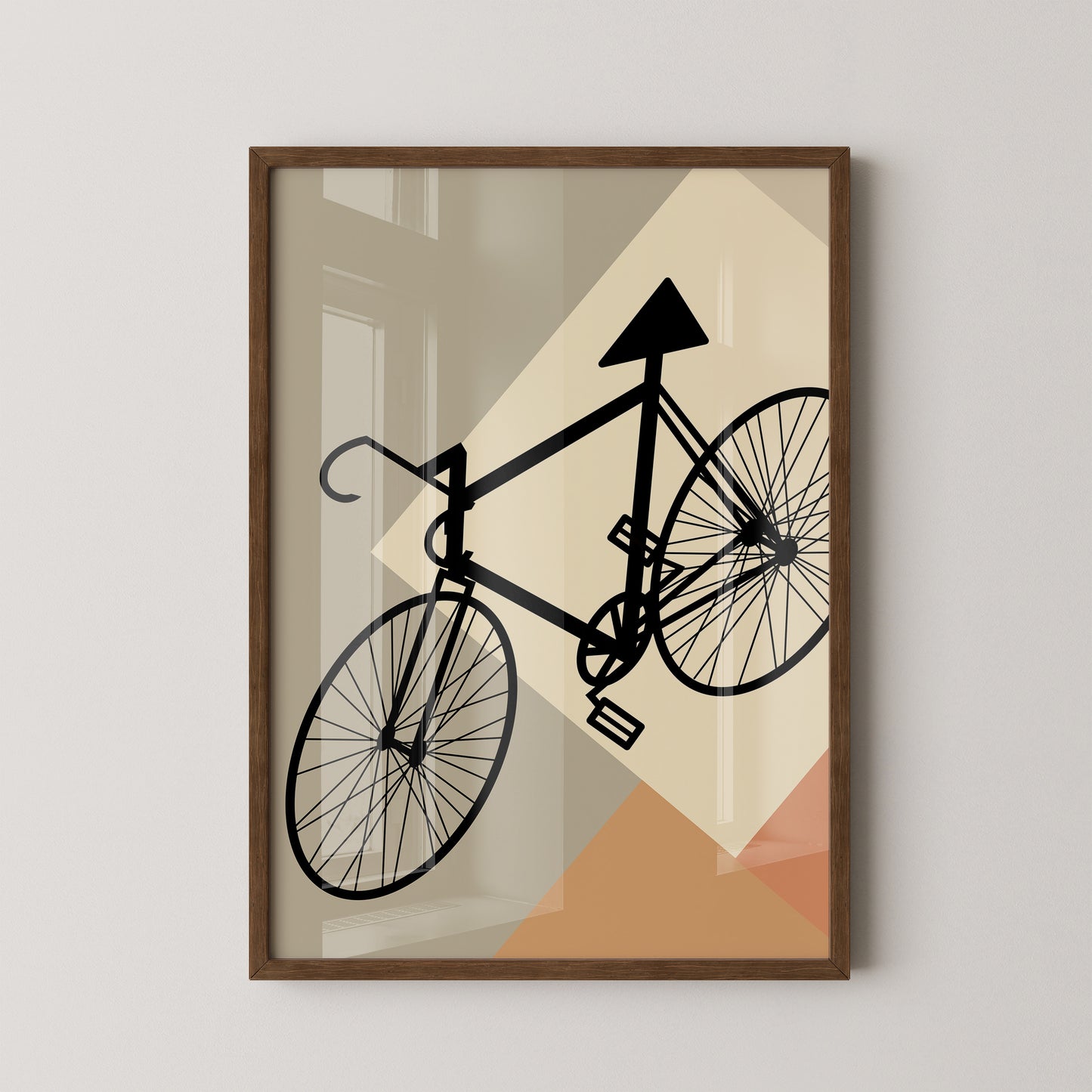 Fahrrad Silhouette geometrisch