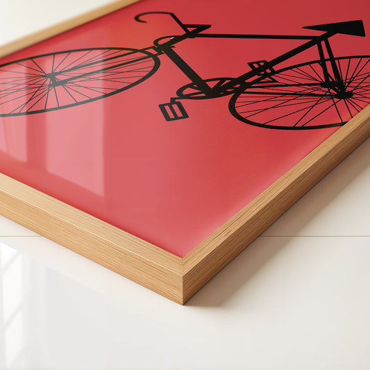 Fahrrad Grafik rot-schwarz