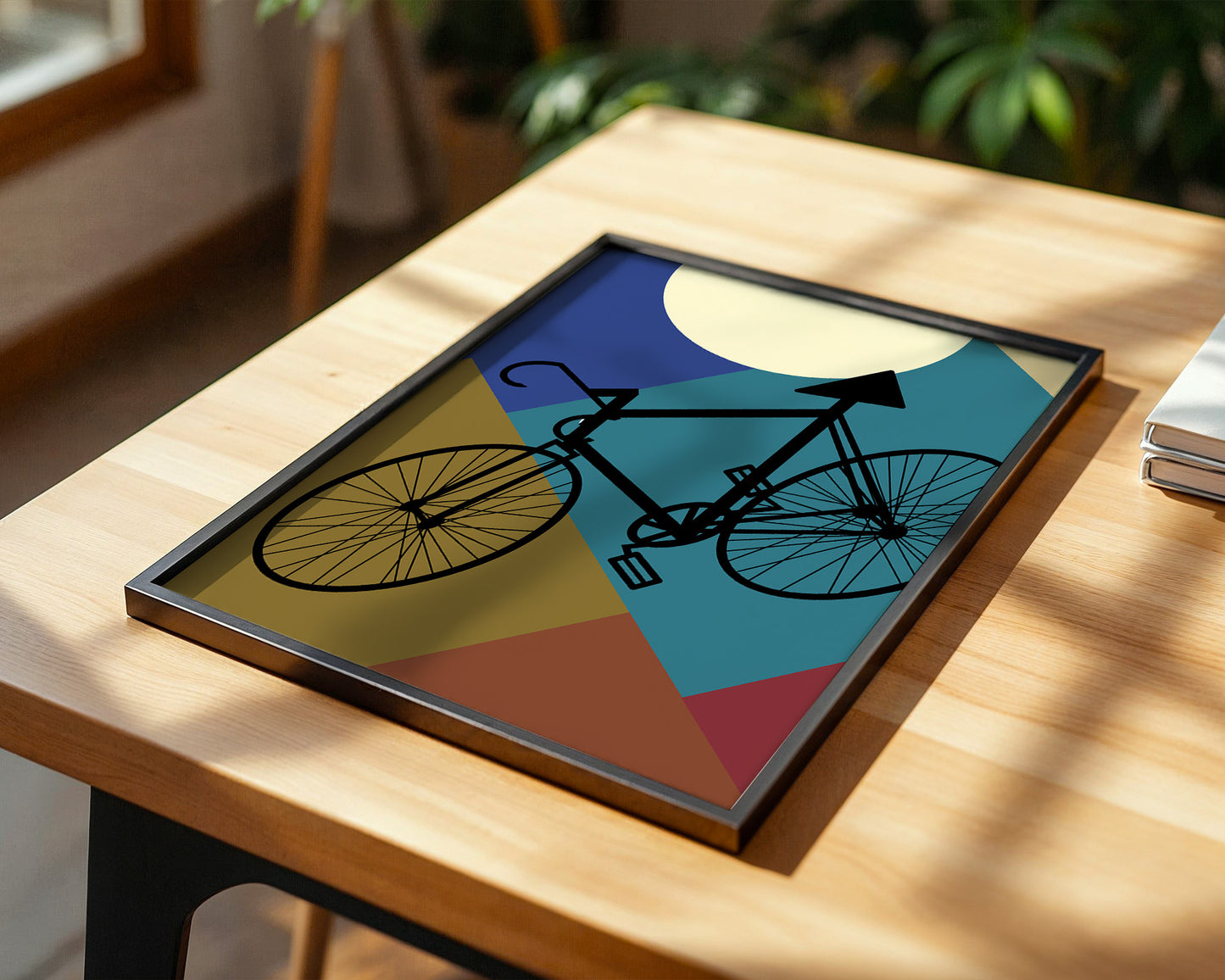 Fahrrad geometrisch bunt