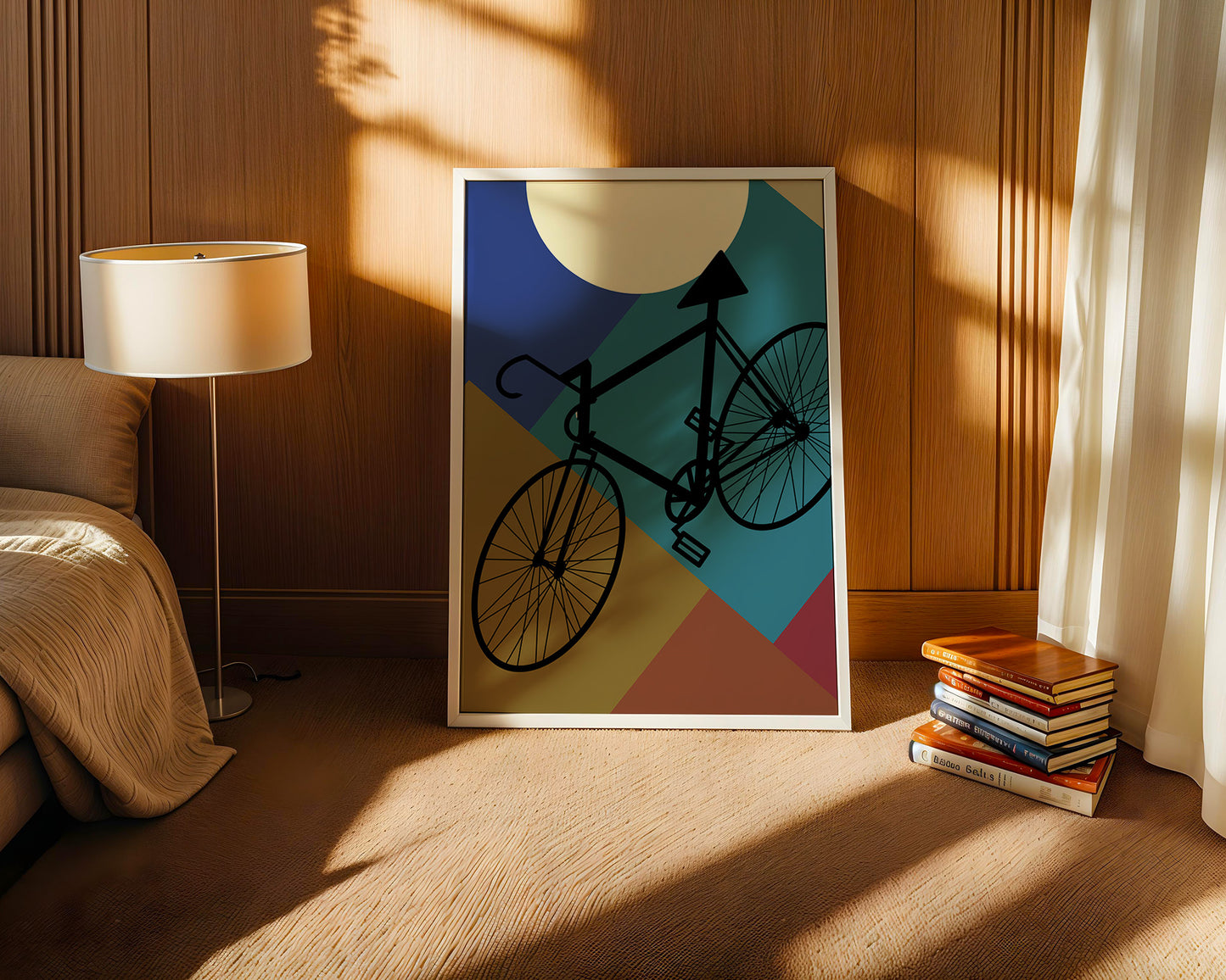 Fahrrad geometrisch bunt