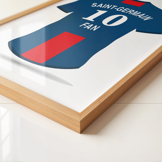 Trikot Rückansicht Blau-Rot