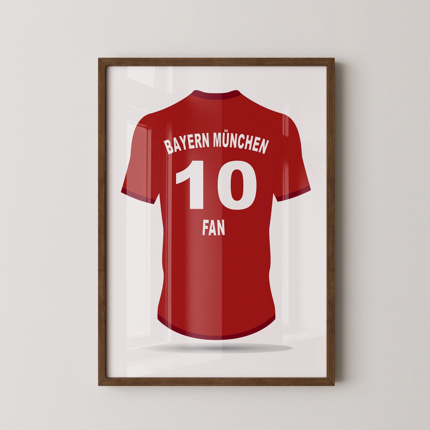 Bayern Trikot Rot Rückansicht