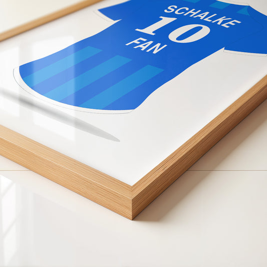 Blaues Trikot Rückansicht