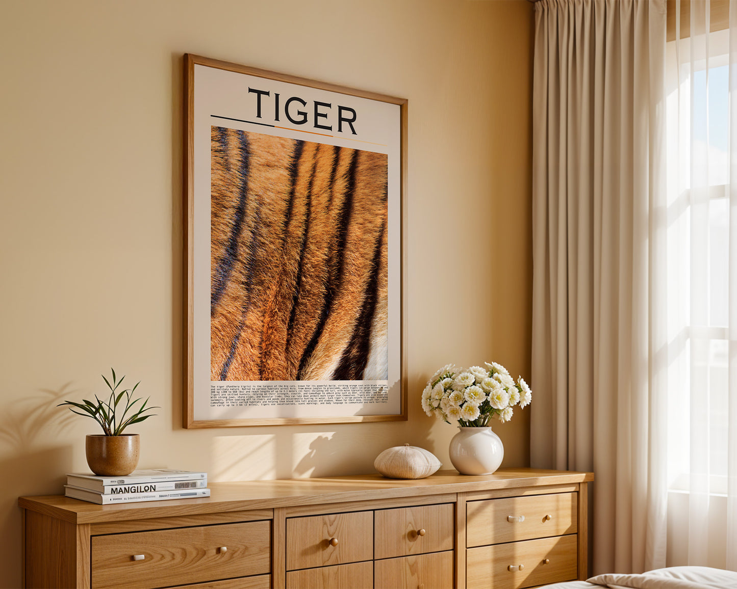 Tigerfell Nahaufnahme Strukturen