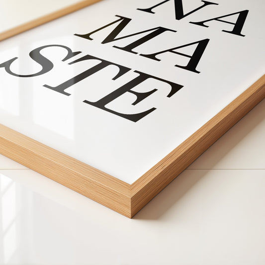 Namaste Schrift minimalistisch