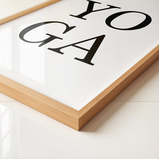 Yoga Typografie Minimalistisch