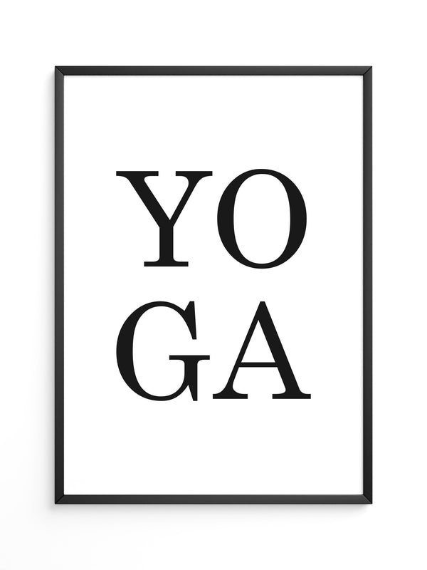 Yoga Typografie Minimalistisch