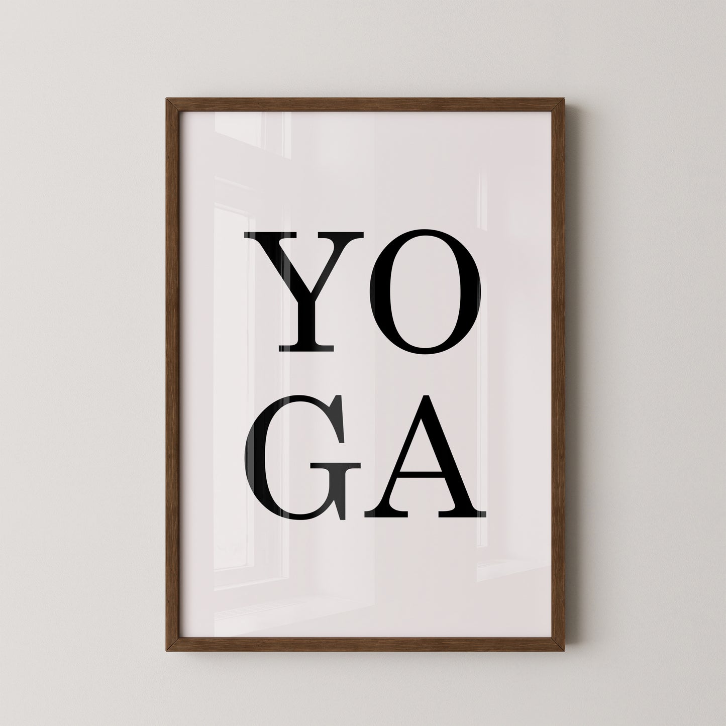 Yoga Typografie Minimalistisch