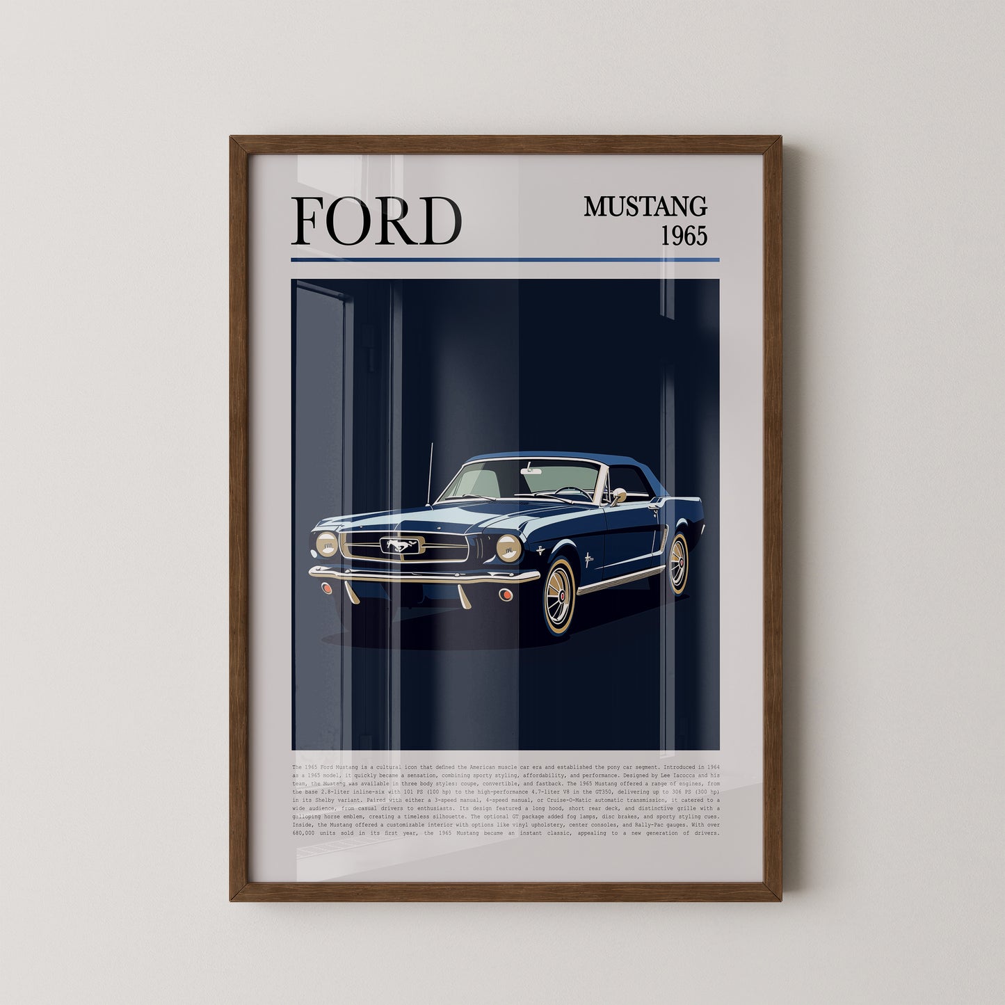Ford Mustang 1965 Retroblau