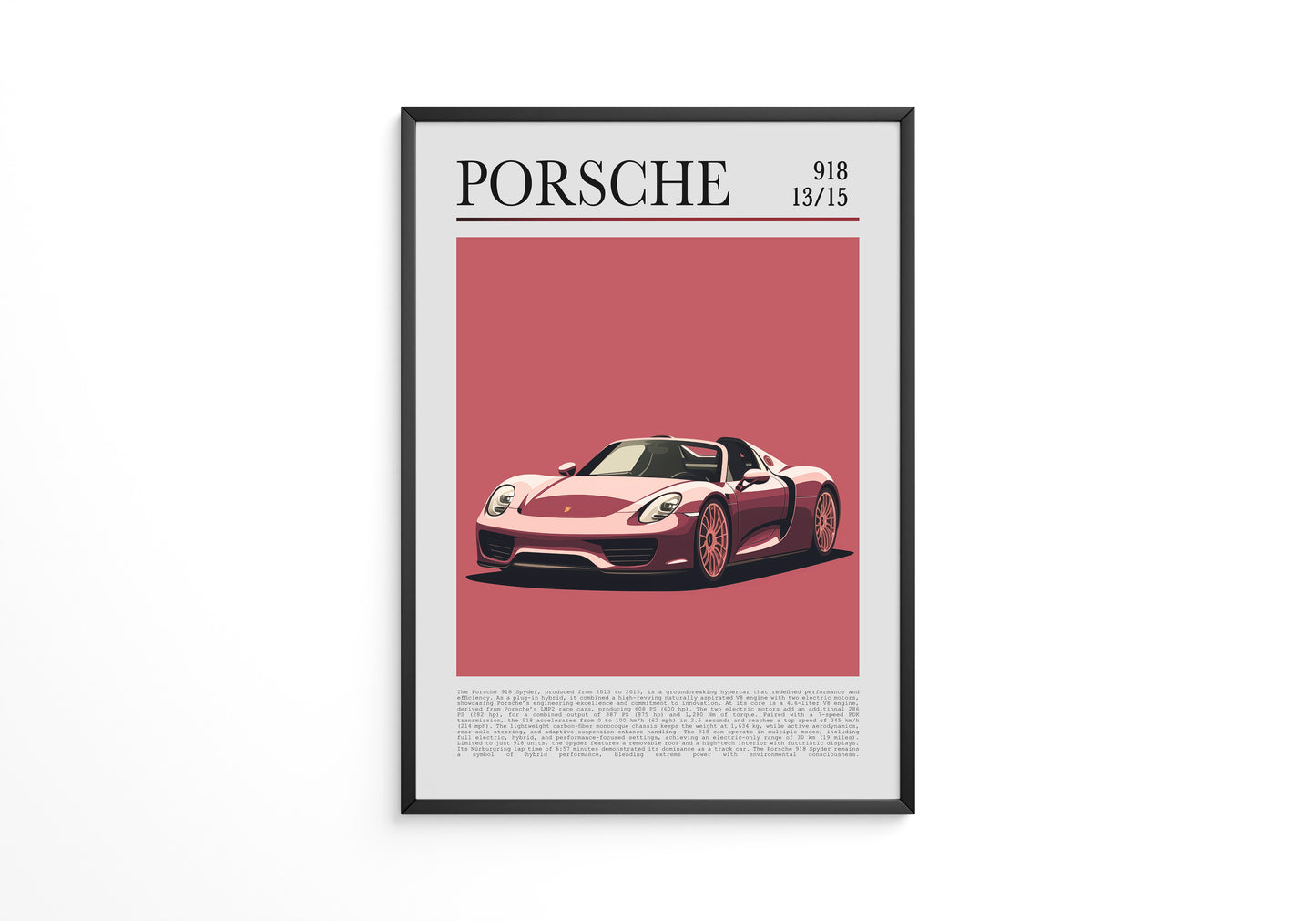 Porsche 918 Spyder Retro Stil