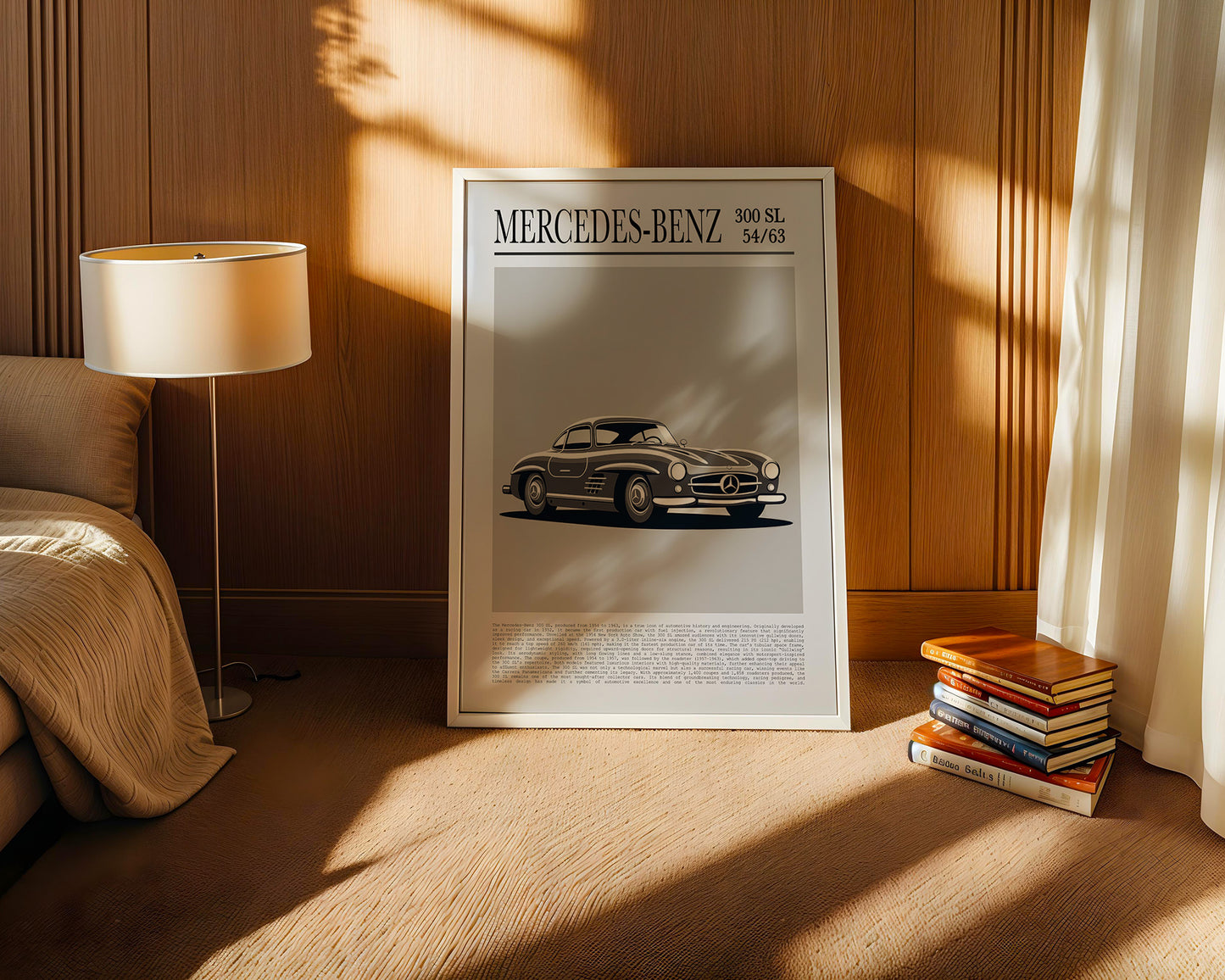 Mercedes 300 SL Grafik Retro