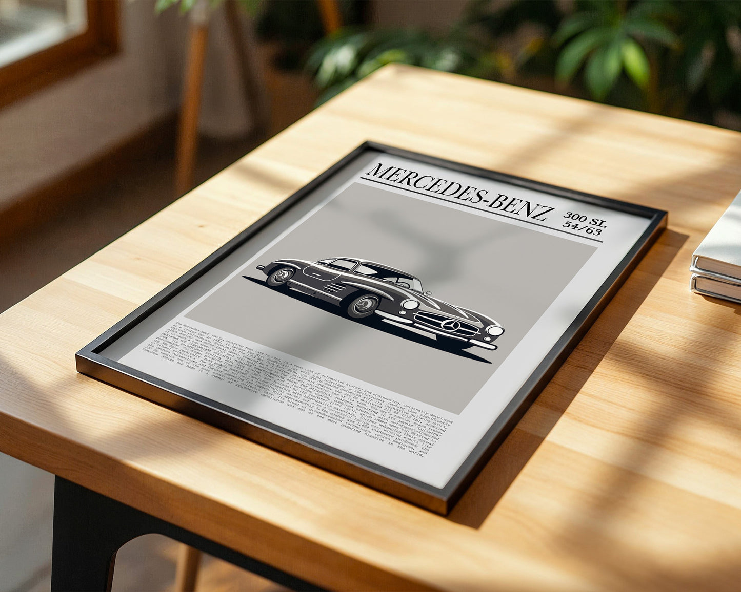 Mercedes 300 SL Grafik Retro