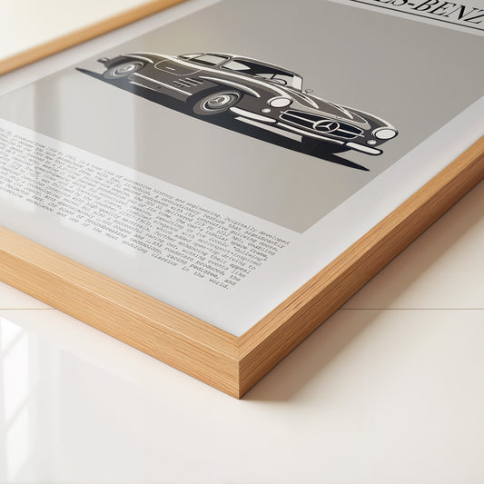 Mercedes 300 SL Grafik Retro