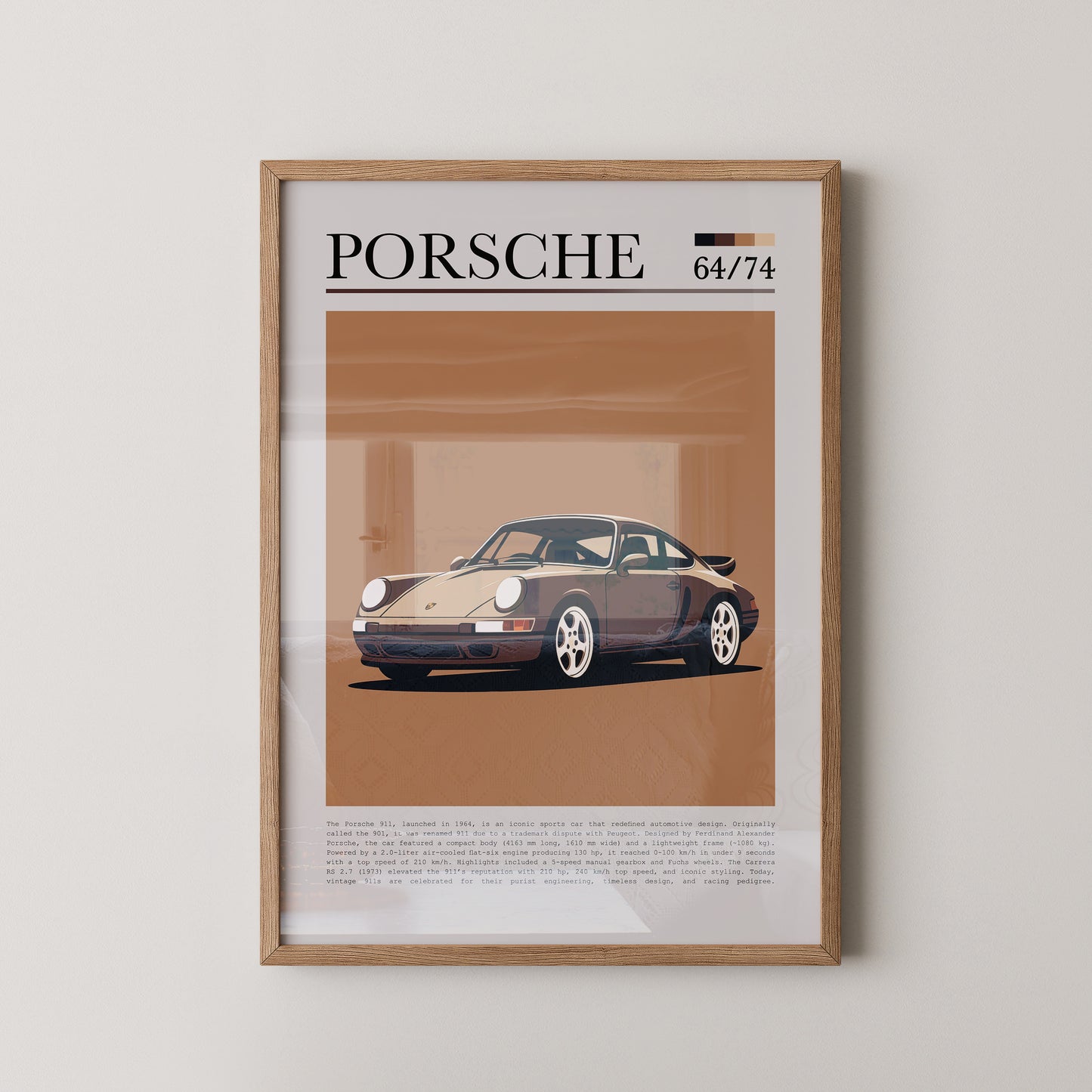 Porsche 911 Braun Retro