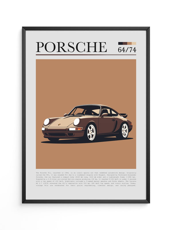 Porsche 911 Braun Retro