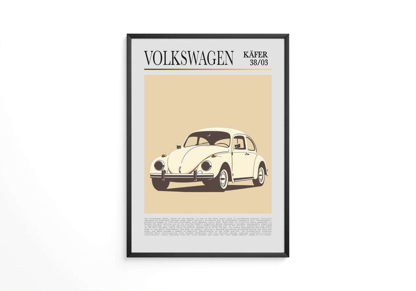 VW Käfer Retrostil Beige