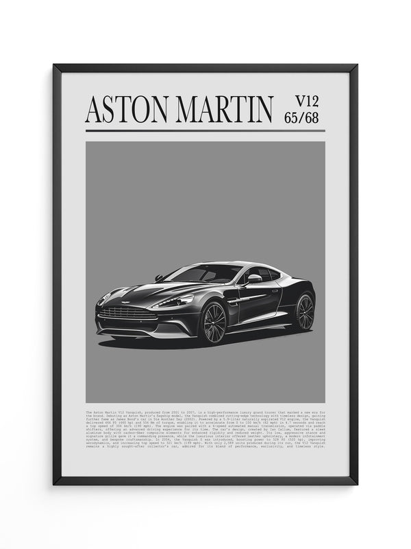 Aston Martin V12 elegant schwarz
