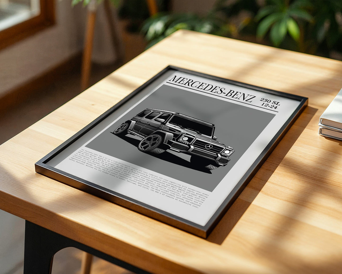 Mercedes G Wagen Illustration Grau