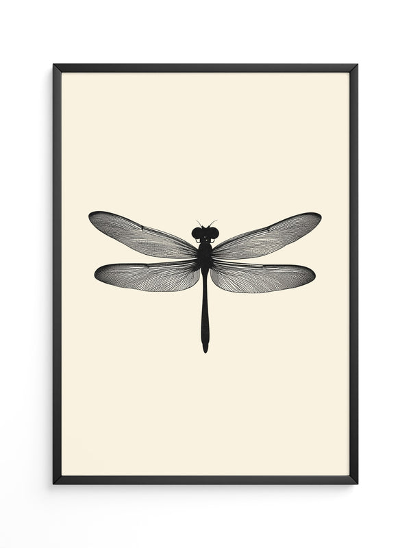 Libelle Minimalistisch Grafik