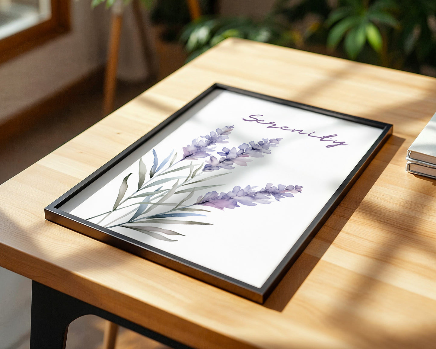 Lavendel Blüten Aquarell