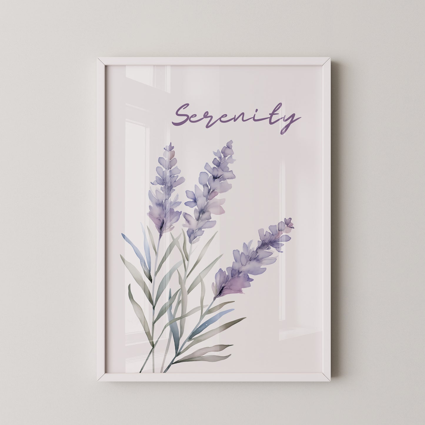Lavendel Blüten Aquarell
