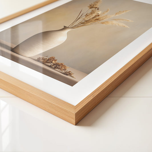 Vase mit Gräsern Vintage Stil