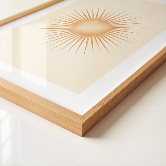 Sonnenstrahlen Vintage Retro