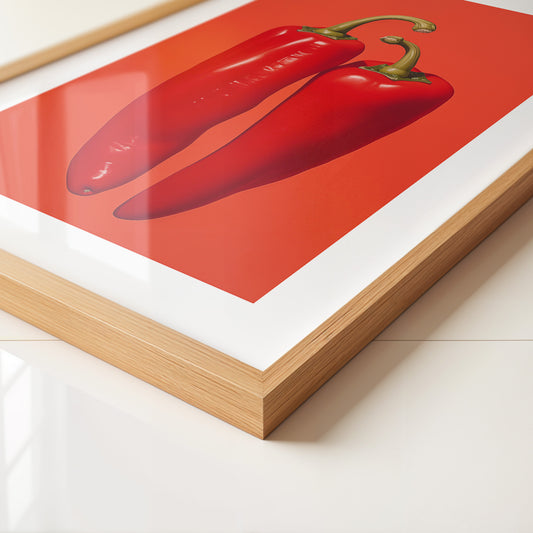 Rote Paprika Minimalismus