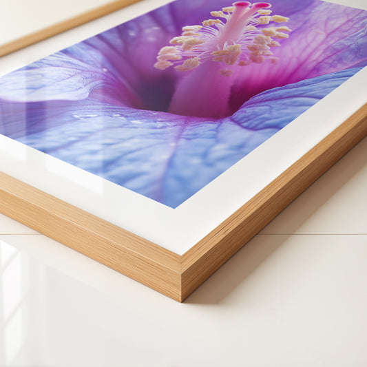 Hibiskus Blüte Makro lila