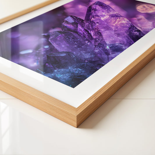 Amethyst Kristalle lila Glanz