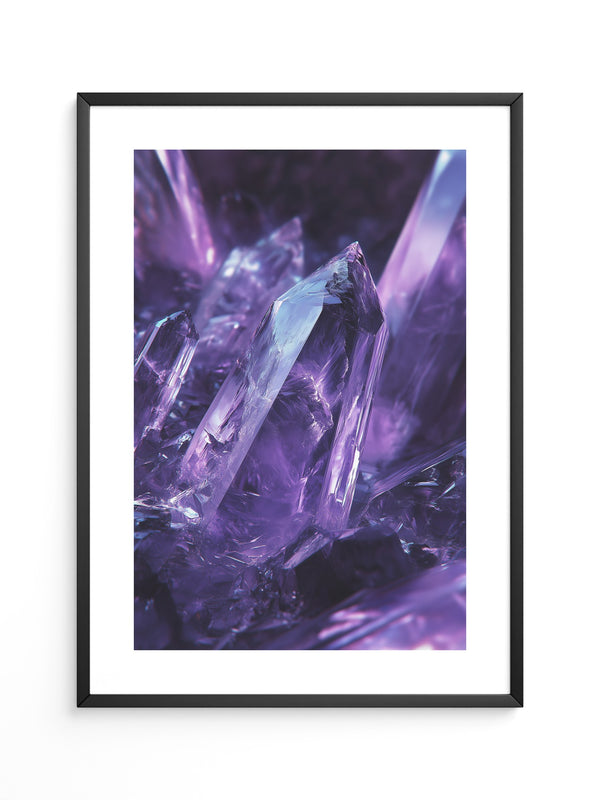 Amethyst Kristalle violett