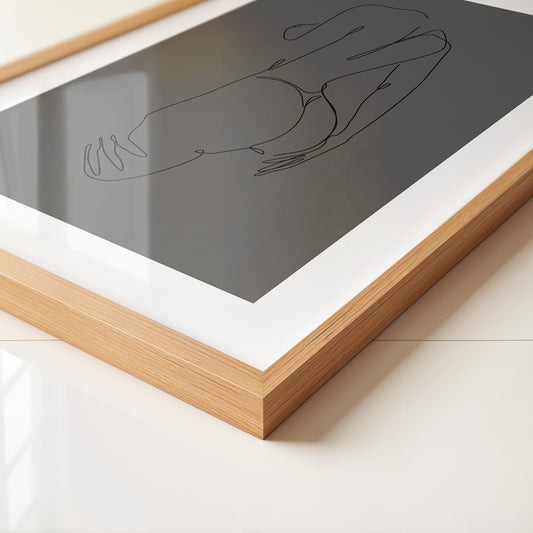 Akt Körperlinie abstrakt