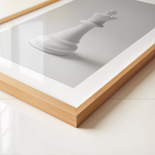 Schachfigur König Grautöne