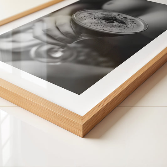 Espresso Martini Schwarzweiß