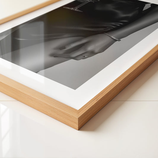 Schwarzes Satin Kleid Glamour