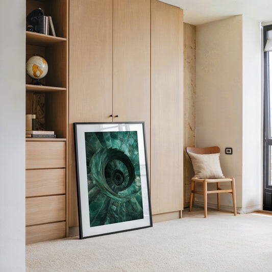 Spiraltreppe aus Jadeperspektive