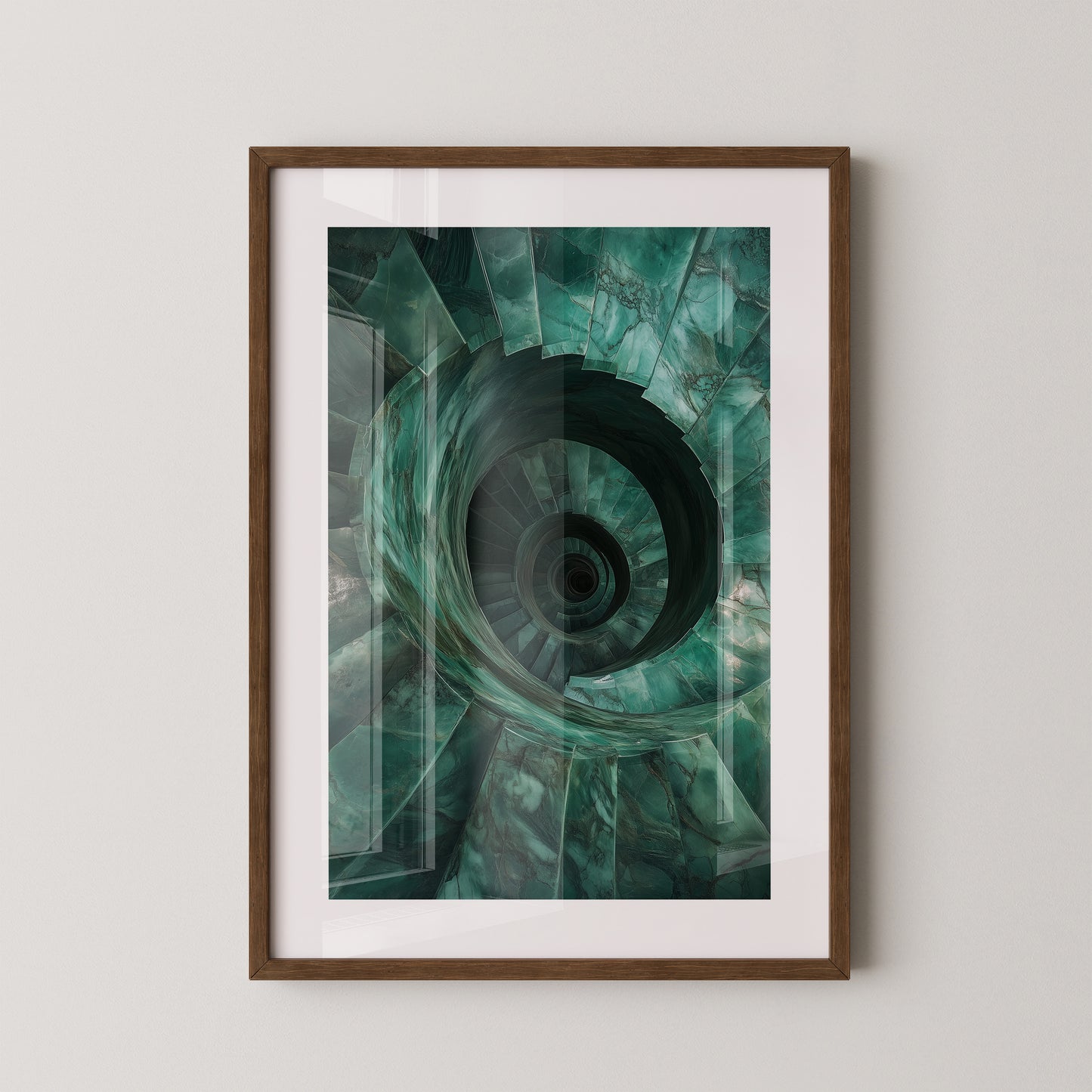 Spiraltreppe aus Jadeperspektive