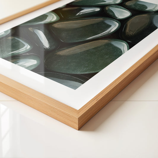 Glänzende Steine Grün