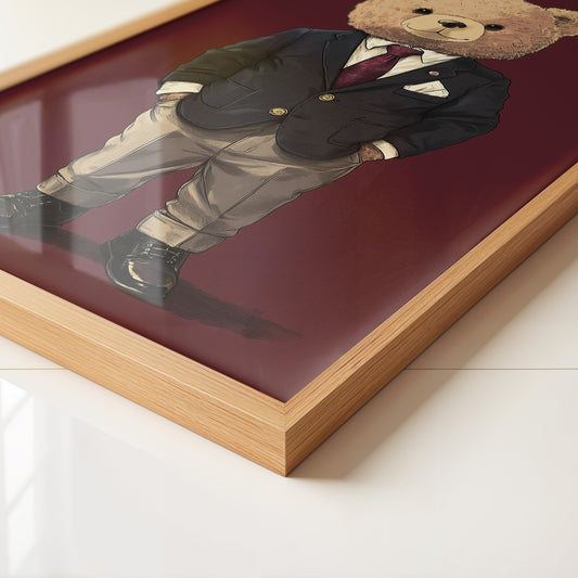 Teddybär Anzug Illustration