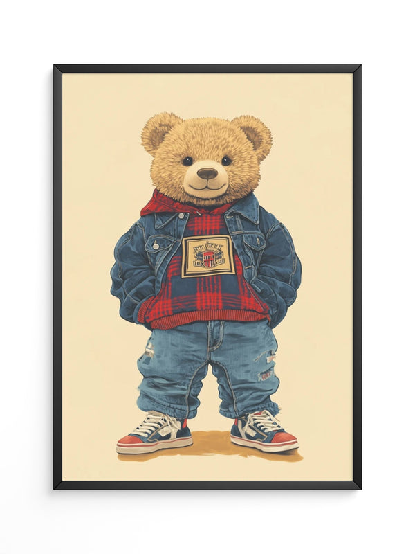 Teddybär Hipster Outfit