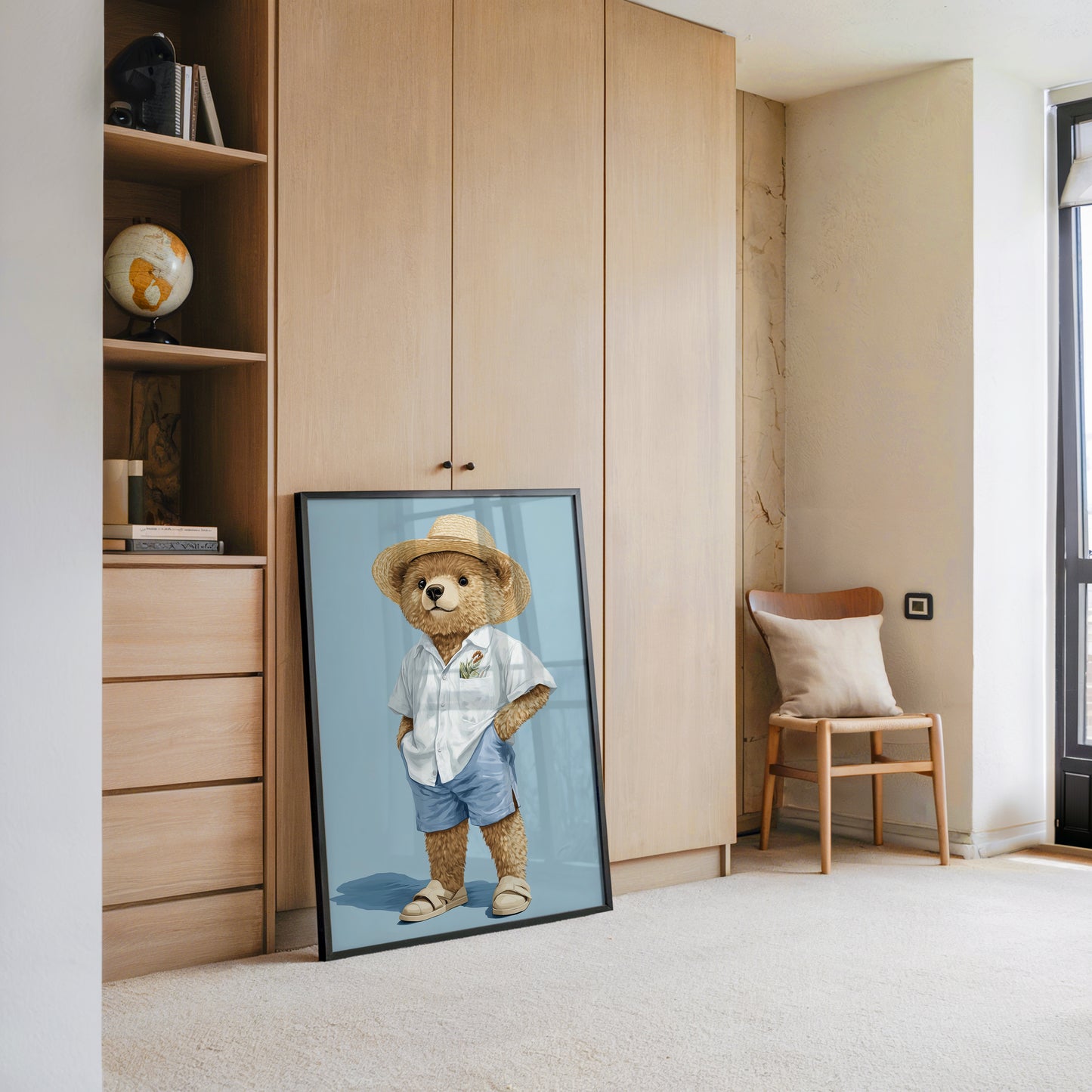 Teddybär Sommerlook blau