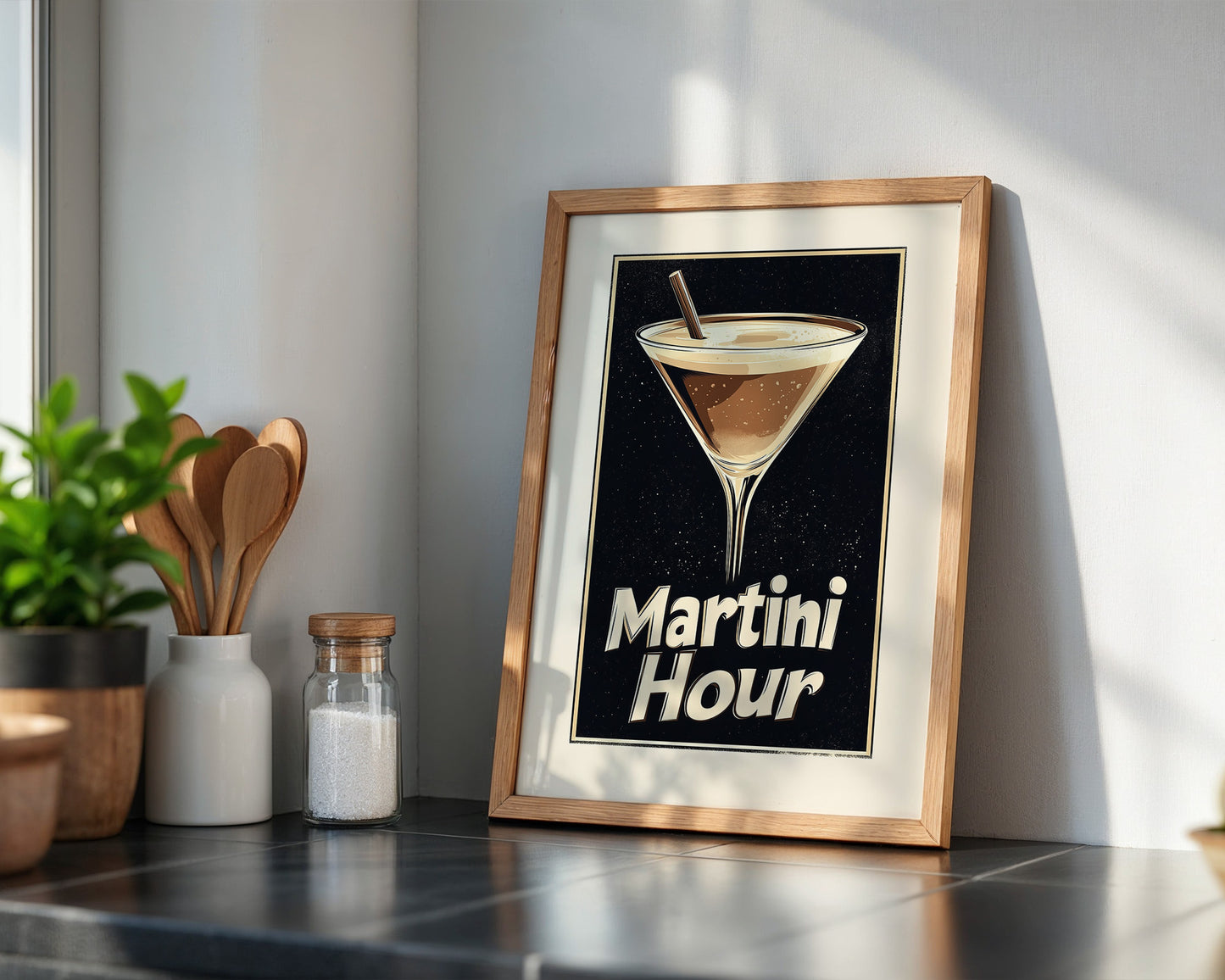 Martini Glas Retro-Stil