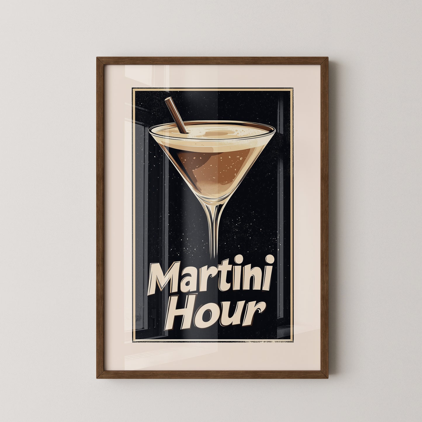 Martini Glas Retro-Stil
