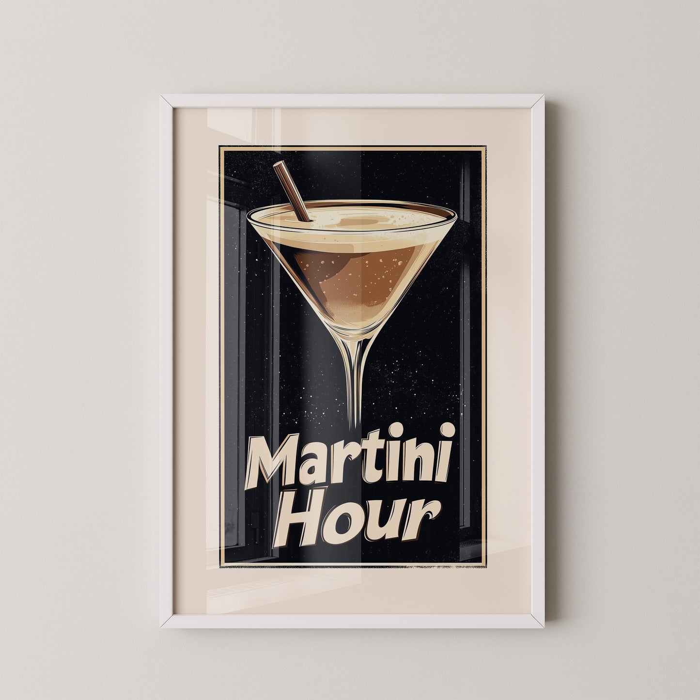 Martini Glas Retro-Stil
