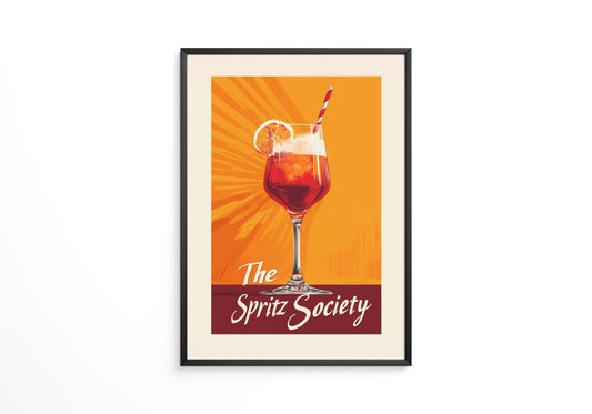 Spritzglas Orange Retro-Design