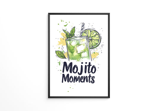 Mojito Glas Aquarellspritzer
