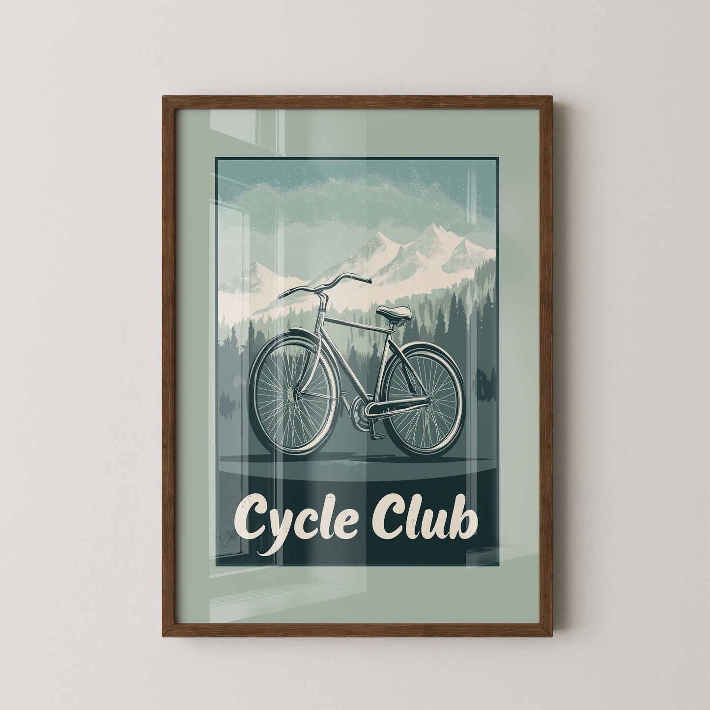 Fahrrad Berge Retro
