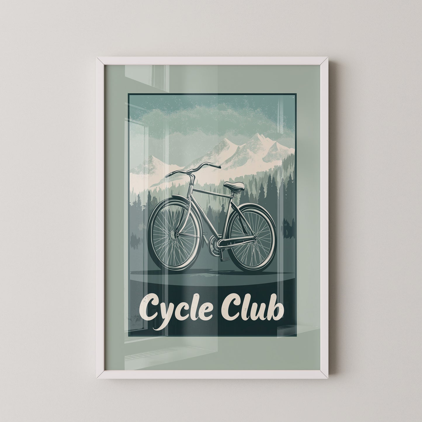 Fahrrad Berge Retro
